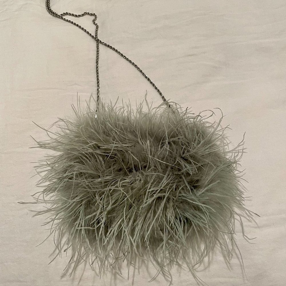 Loeffler Randall Zahara Mini Feather Pouch